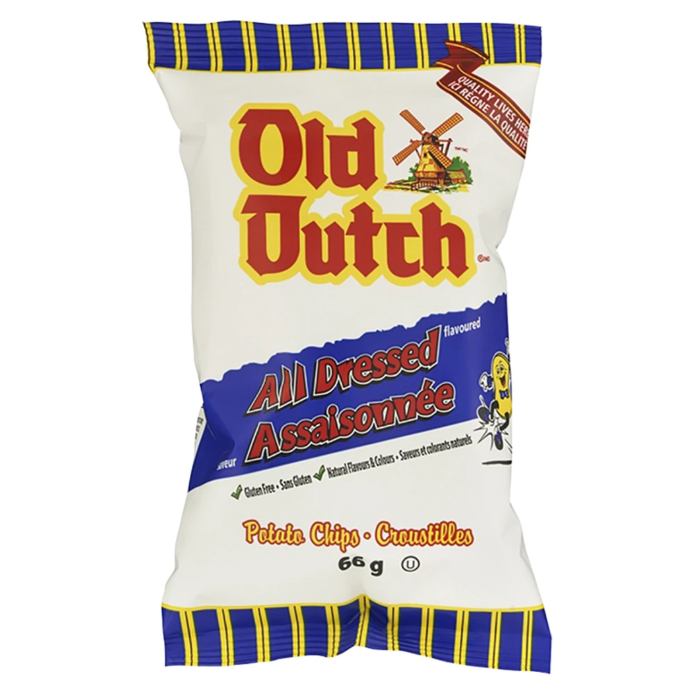 Old Dutch All Dressed Chips - 66g