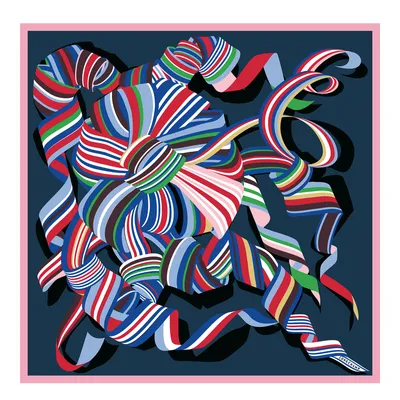 Cocarde Longchamp Silk scarf 70
