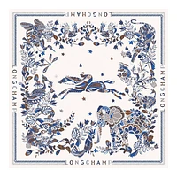 Forêt Longchamp Silk scarf 90