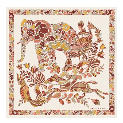 Forêt Longchamp Silk scarf 50