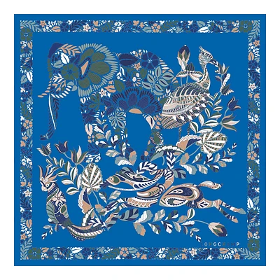 Forêt Longchamp Silk scarf 50