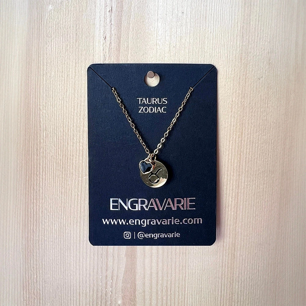 Engravarie - 13mm Zodiac Symbol Necklace