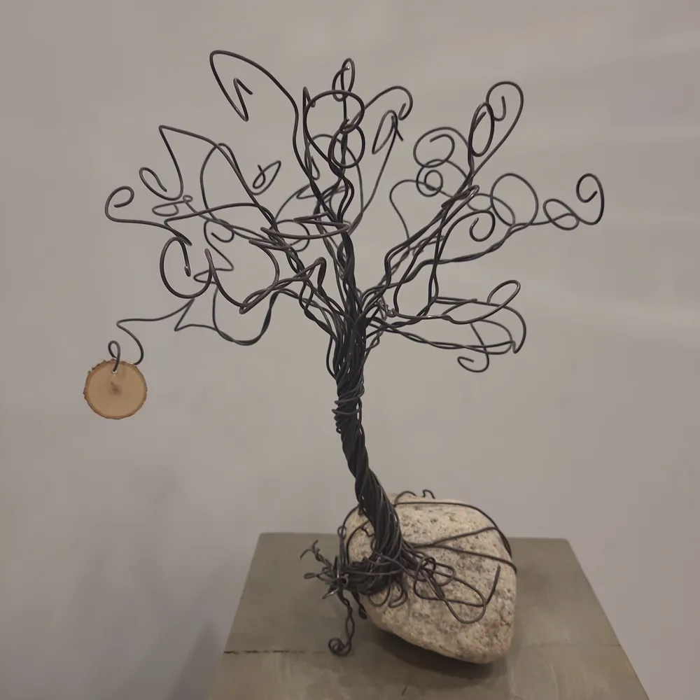 Bent into shape - small wire tree