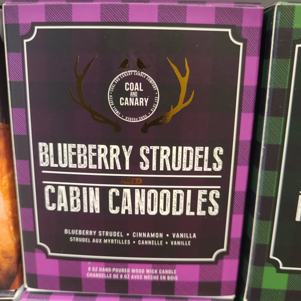 Coal and canary - Blueberry strudels and cabin canoodles