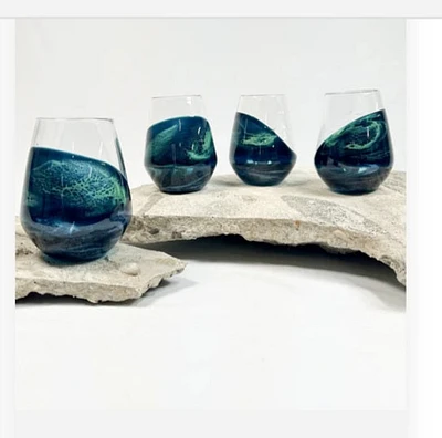 Lynn & Liana - glass set of 4