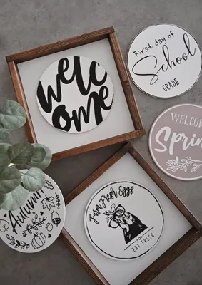 Simply Grey Signature - Interchangeable signs