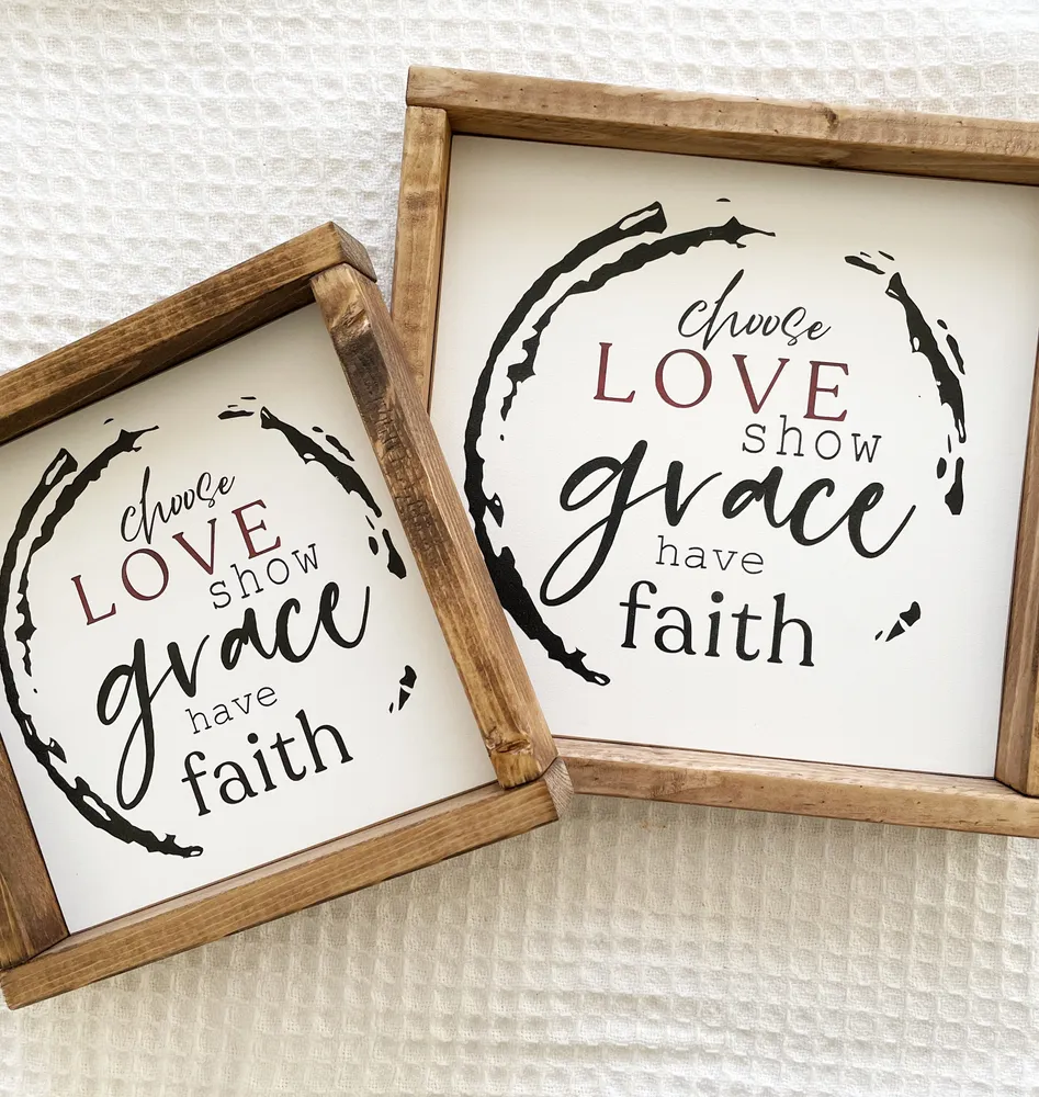 Simply Grey Signature - Choose Love, Show Grace, Have Faith