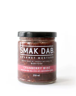 Smak Dab Cranberry Wine Mustard