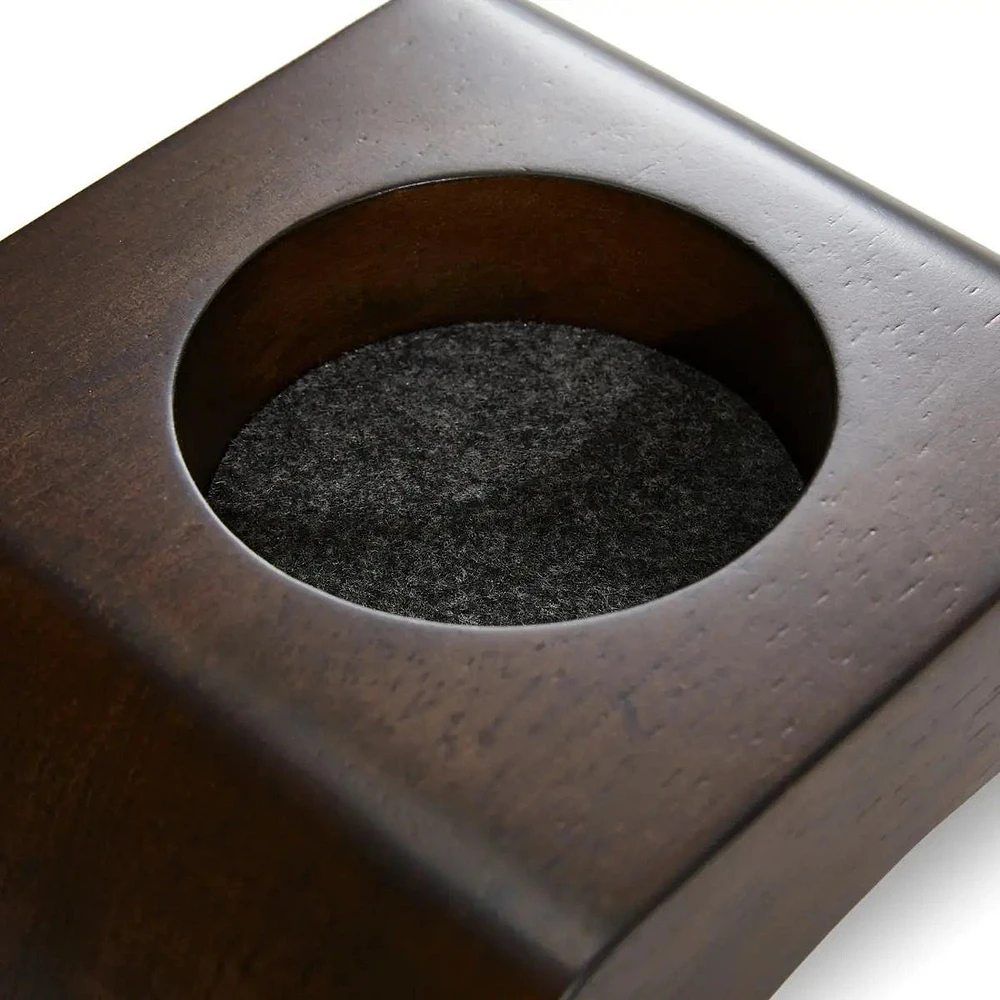 Sactionals Roll Arm Drink Holder: Dark Walnut