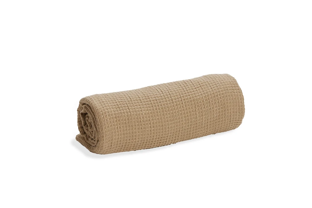 Footsac Blanket: Taupe Waffle Weave