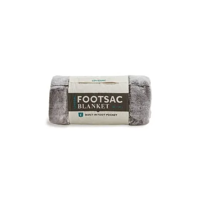 Footsac Blanket: Charcoal Wombat Phur - Lovesac