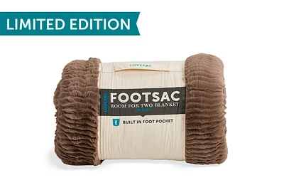 Room for Two Footsac Blanket: Mocha Rippled Sands Phur