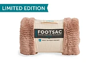 Room for Two Footsac Blanket: Rose Gold Rippled Sands Phur