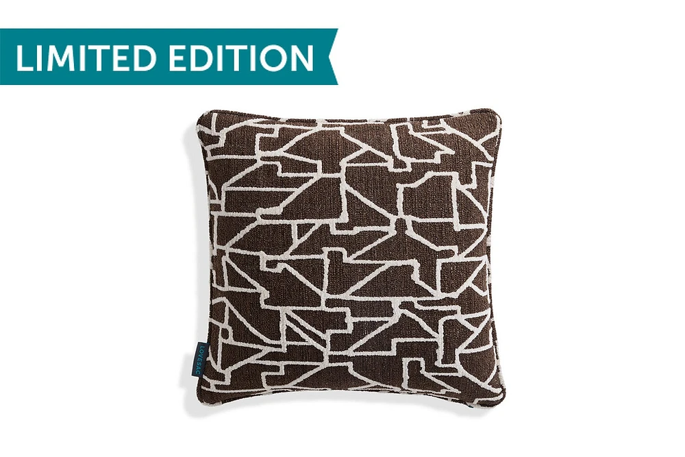 18x18 Throw Pillow Cover: Geometric Jacquard