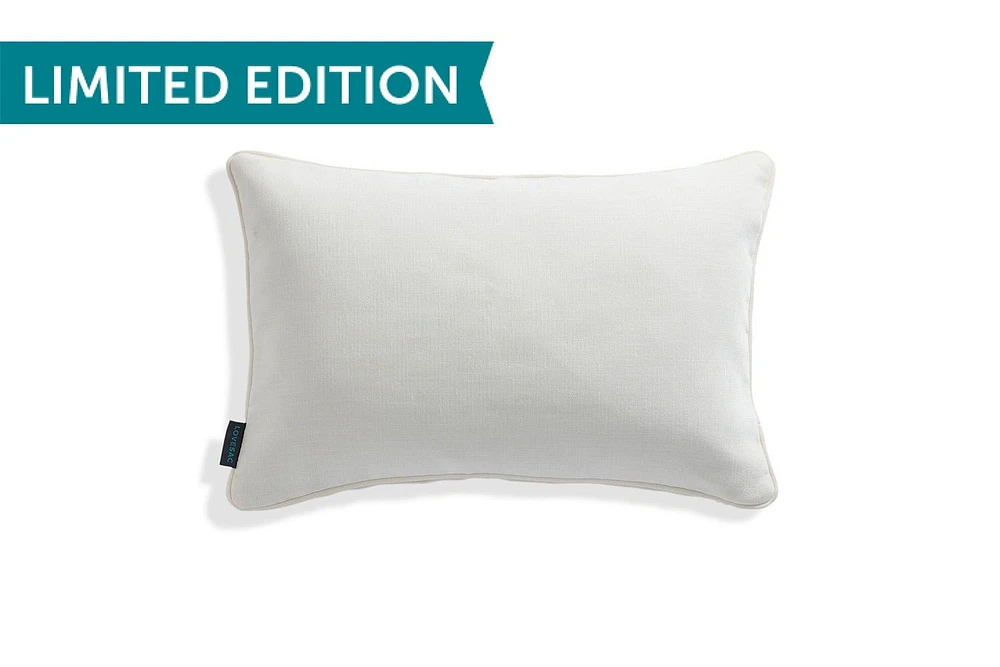 24x16 Throw Pillow Cover: Alabaster Etched Chenille