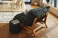 PillowSac Accent Chair Frame: Black Webbing & Nickel Hardware