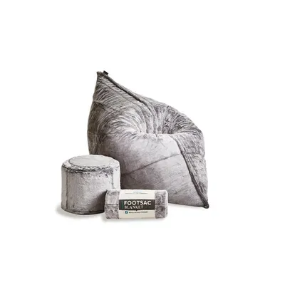 PillowSac Bundle: Squattoman & Footsac in Charcoal Wombat Phur