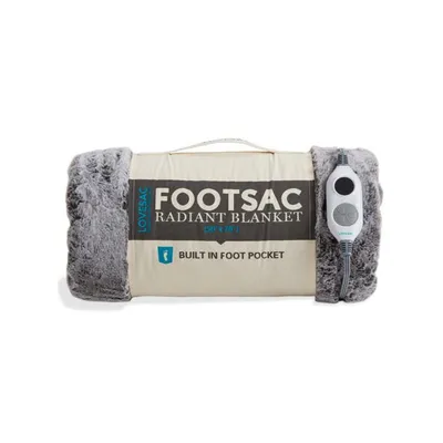 Radiant Footsac Blanket: Charcoal Wombat Phur - Lovesac