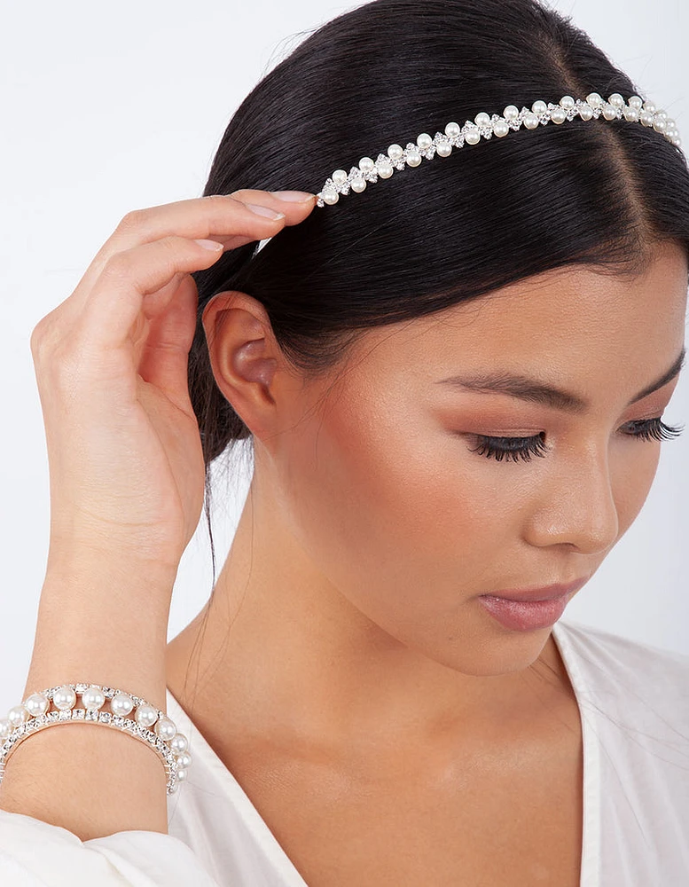 Diamante & Pearl Headband