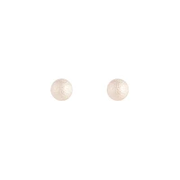 Rose Gold Textured Ball Stud Earrings