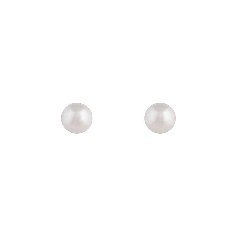 Classic Pearl Stud Earrings