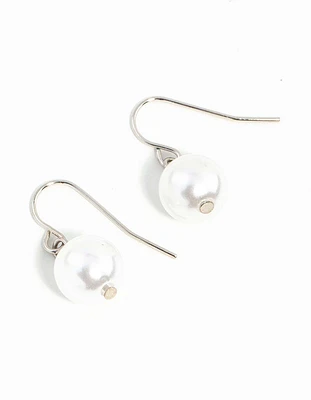 Classic Pearl Ball Drop Earrings