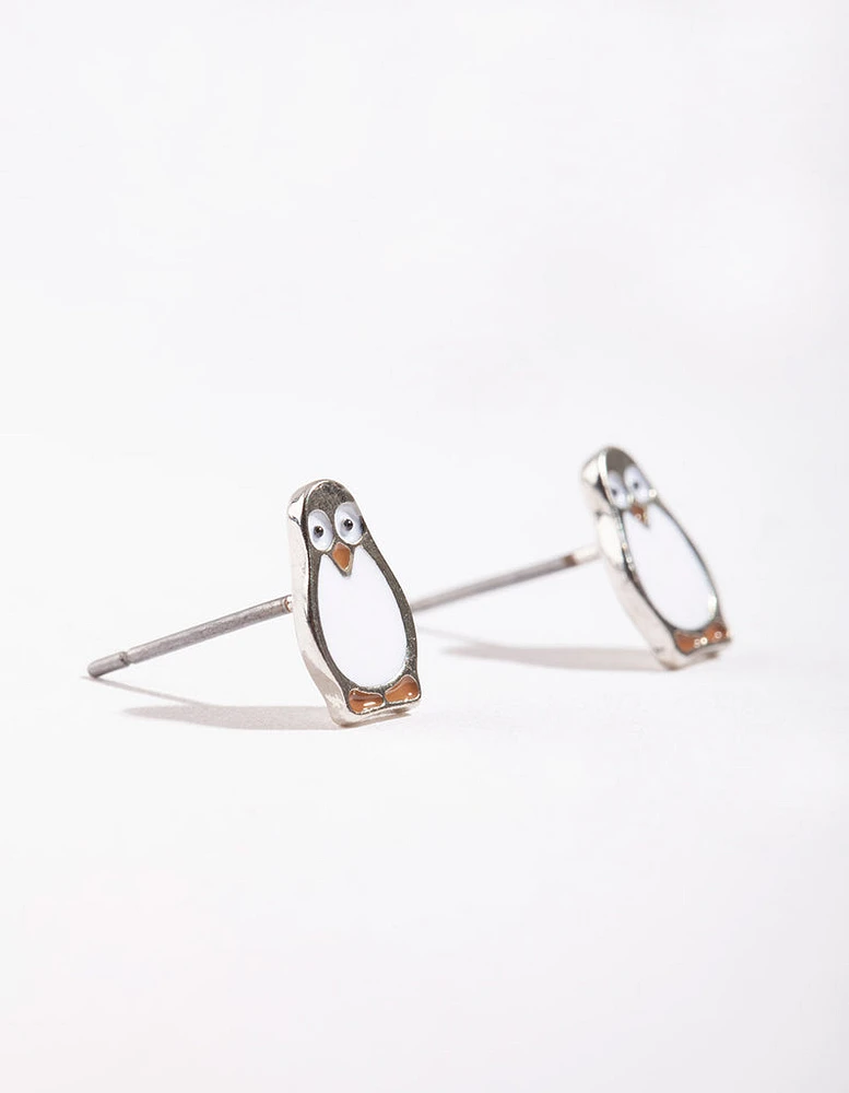 Mini Penguin Stud Earrings