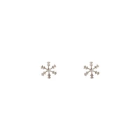 Silver Snowflake Stud Earrings