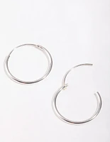 Sterling Silver 16mm Hoop Earrings