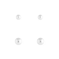 Sterling Silver Bead Stud Pack