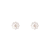 Sterling Silver Open Daisy Stud Earrings