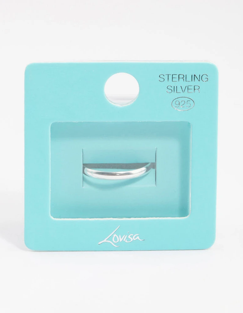 Sterling Silver Plain Band Ring