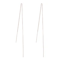 Sterling Silver Classic Thread-Through Earrings