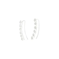 Sterling Silver Diamante Ear Pin