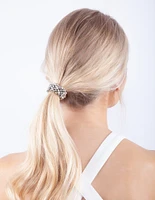 Rhodium Disco Hair Tie