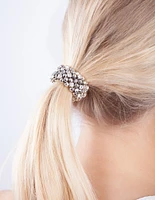 Rhodium Disco Hair Tie