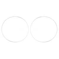 Sterling Silver 75mm Hoops