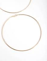 Gold Oversized Hoop Earrings