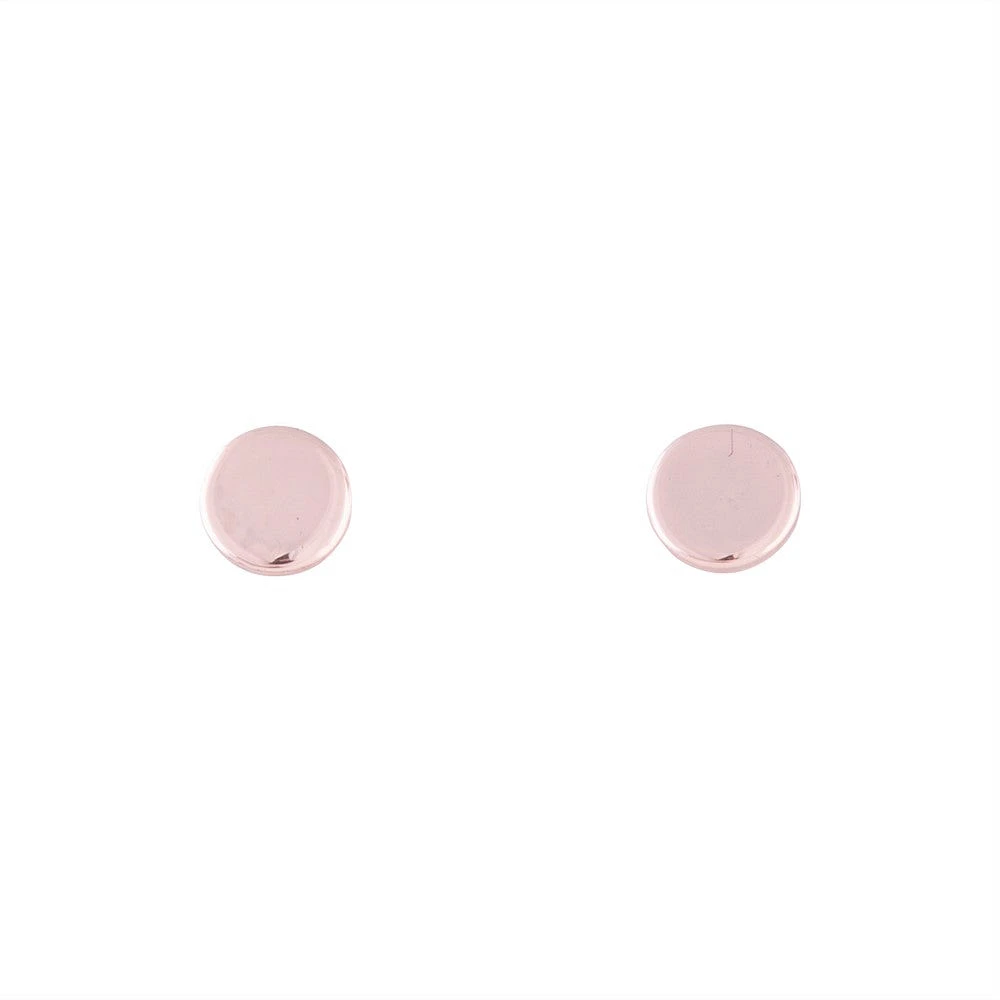 Rose Gold Disc Stud