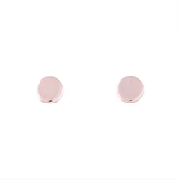 Rose Gold Disc Stud