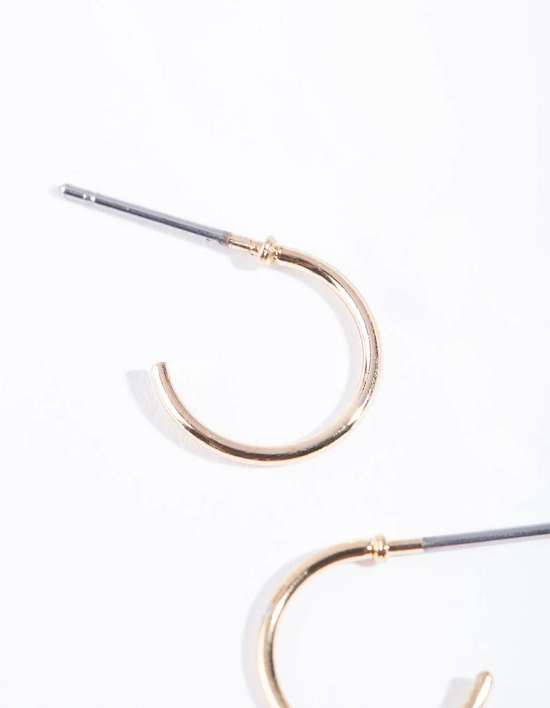 Gold Mini Hoop Earrings