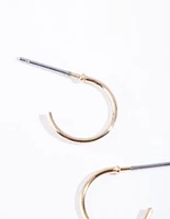 Gold Mini Hoop Earrings