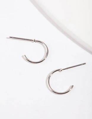 Silver Mini Hoop Earrings