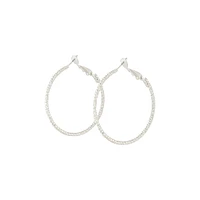 Classic Silver Round Hoop Earrings