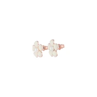 Flower Daisy White Stud Earrings