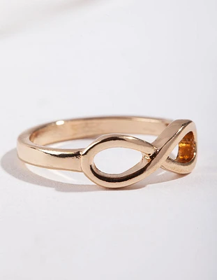 Gold Infinity Ring