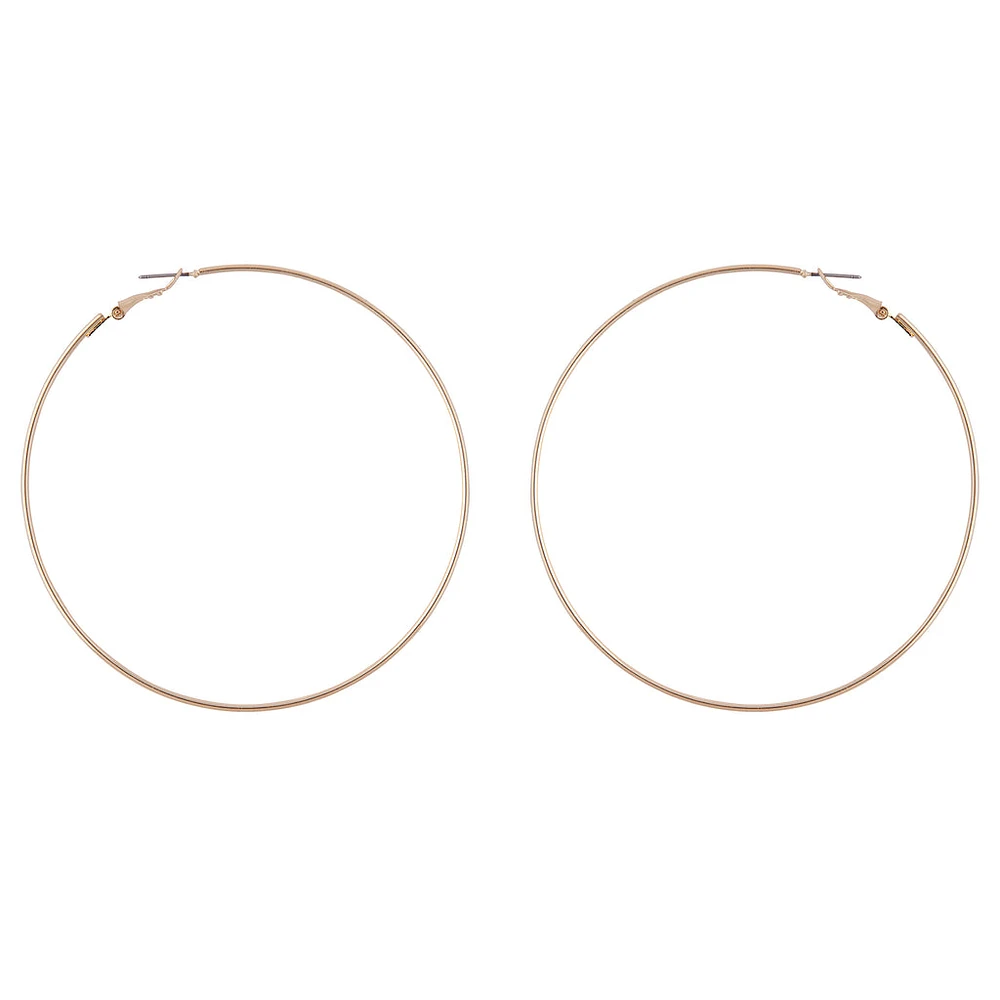 Gold Super Hoop Earrings