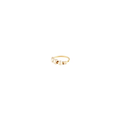 Gold Surgical Steel Graduating Ball Mini Hoop Earrings