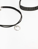 Silver Crescent Choker Pack