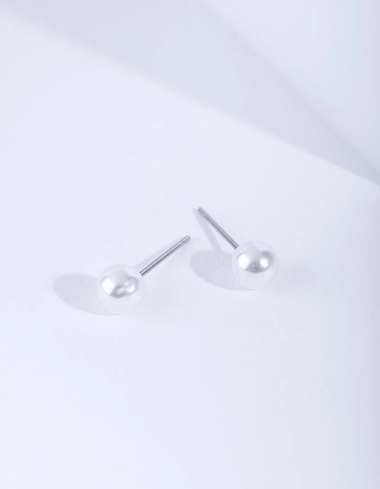 4mm Pearl Stud Earrings